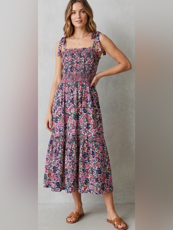J. Crew Dresses & Skirts - J. Crew Smocked Tiered dress in watermark floral print
